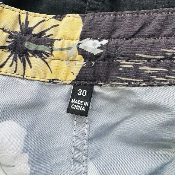 Rusty Black Tropical Print Board Shorts Men’s Size 30 - Picture 6 of 8